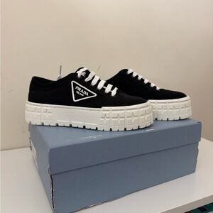 Prada Monochrome Platform Sneakers